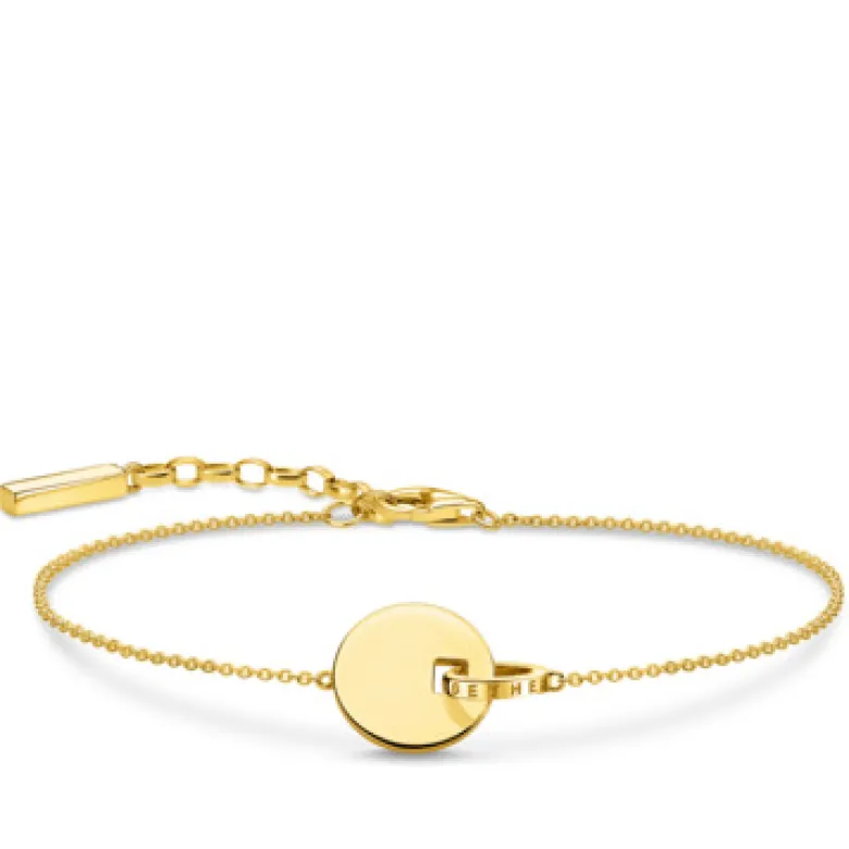 Thomas Sabo Armband Together-Mynt med Ring Guld – A1934-413-39