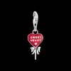 Thomas Sabo Berlock Lollipop Hjärta Röd Silver 2072-664-10