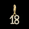 Thomas Sabo Berlock Nummer 18 Guld 2139-414-39