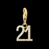 Thomas Sabo Berlock Nummer 21 Guld 2140-414-39