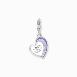 Thomas Sabo Charm BEST FRIEND Hjärta Lila 2046-664-13