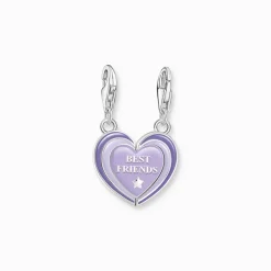 Thomas Sabo Charm BEST FRIEND Hjärta Lila 2046-664-13