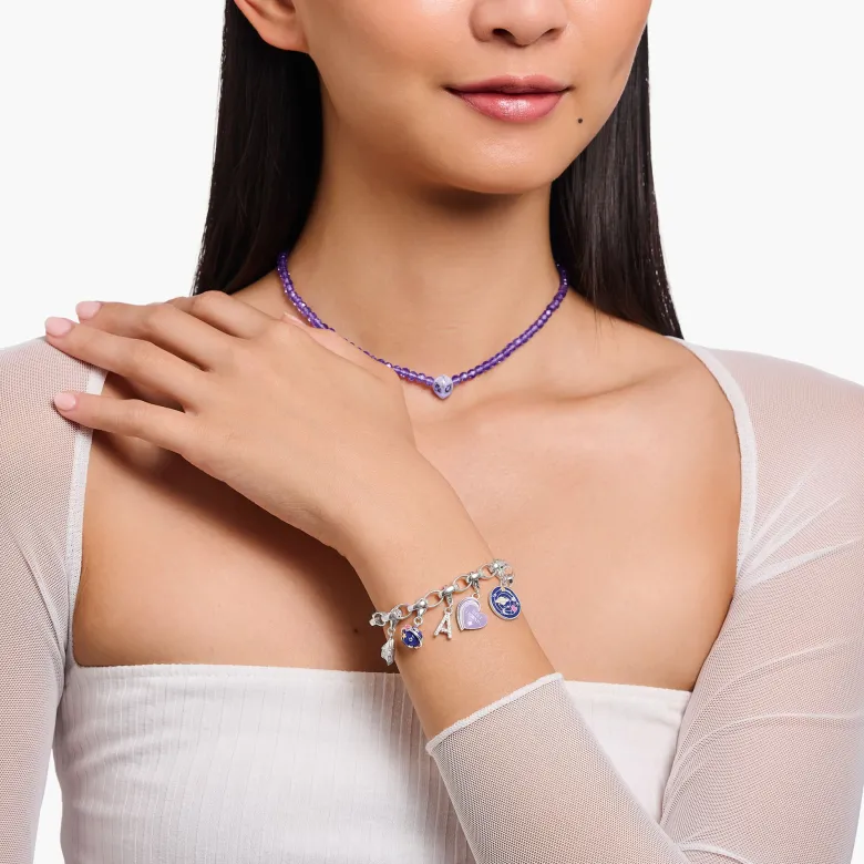Thomas Sabo Charm BEST FRIEND Hjärta Lila 2046-664-13