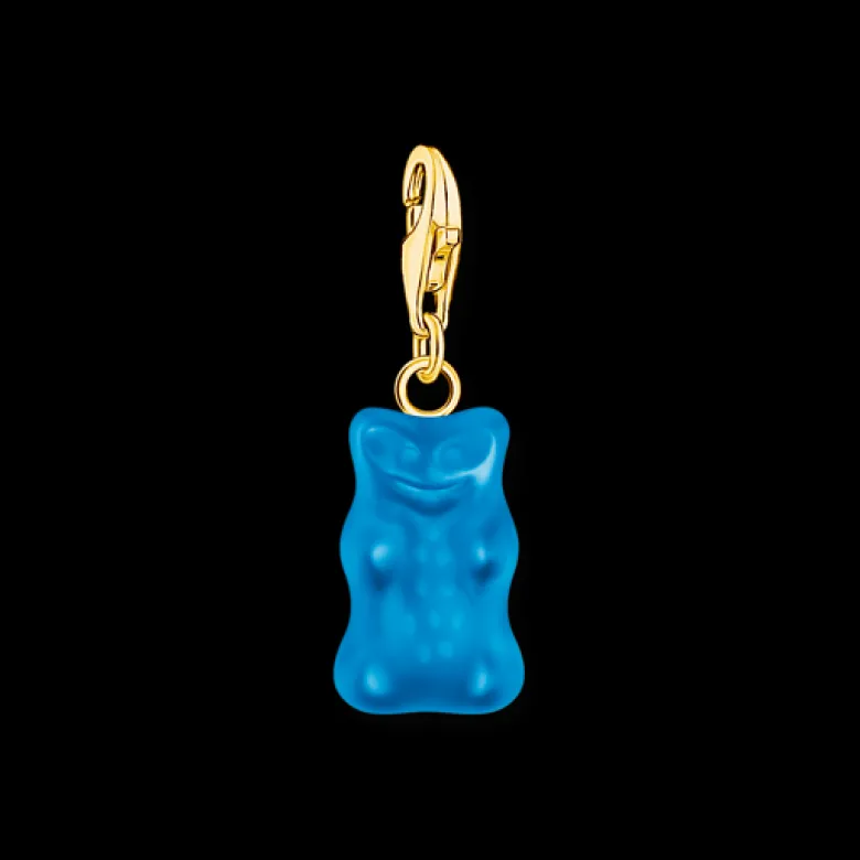 Thomas Sabo Charm Gummibjörn Blå/Guld 2182-413-1