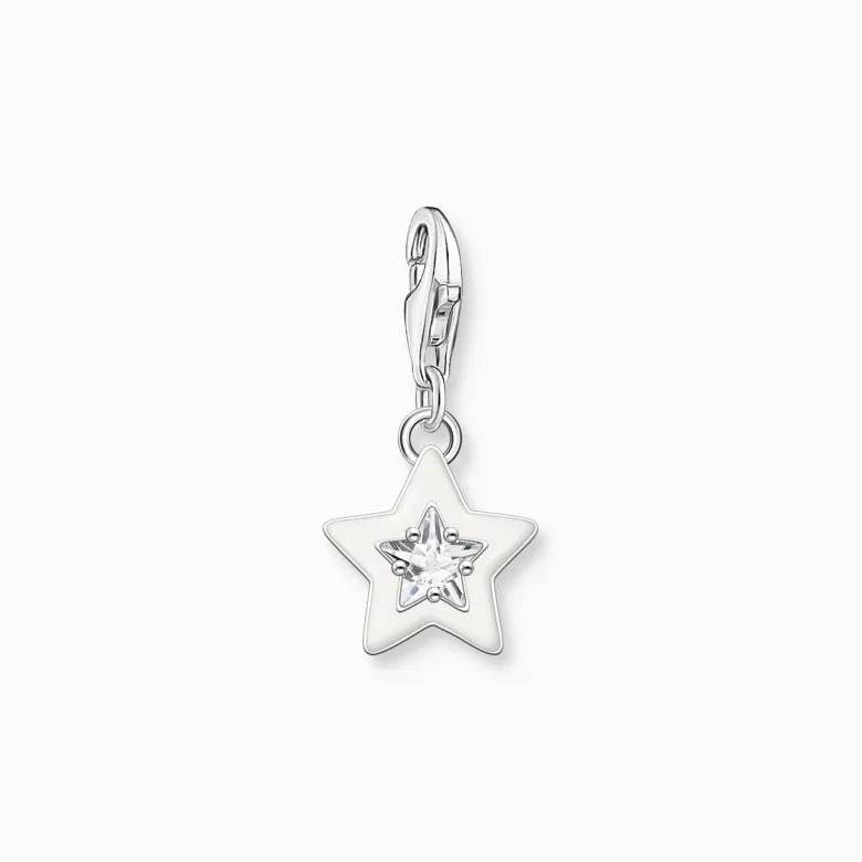 Thomas Sabo Charm Stjärna Vit 2044-041-14