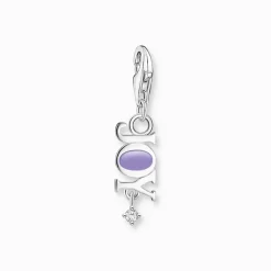 Thomas Sabo Charm-hängsmycke Joy med vit sten silver