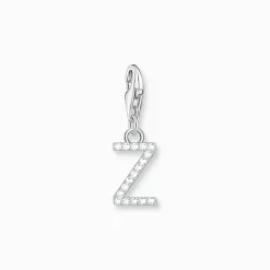 Thomas Sabo Charm-hängsmycke bokstaven Z med vita stenar silver