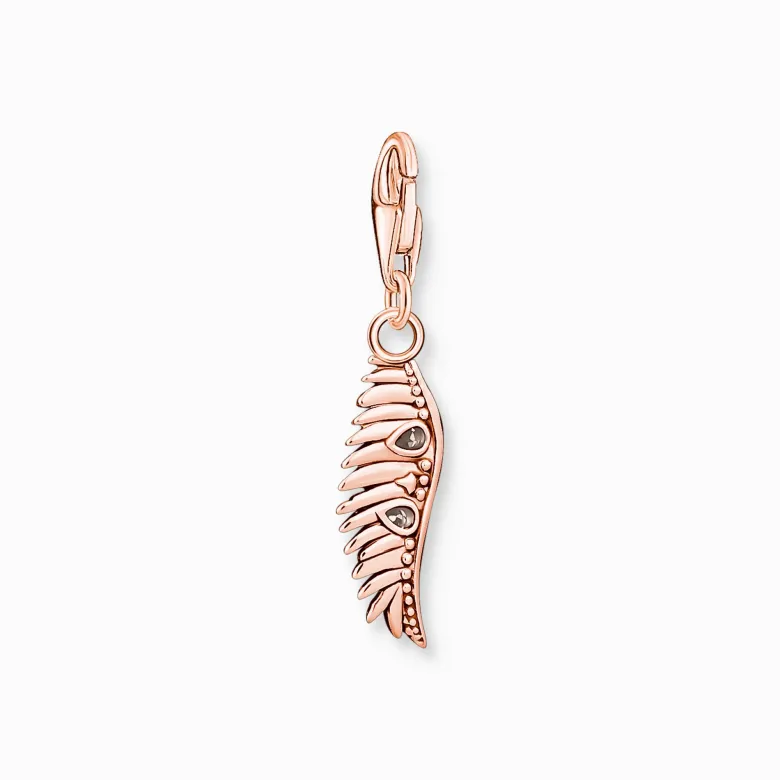 Thomas Sabo Fenixfjäder med rosa stenar roséguld – 1906