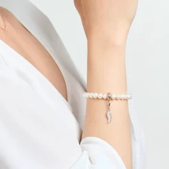 Thomas Sabo Fenixfjäder med rosa stenar roséguld – 1906