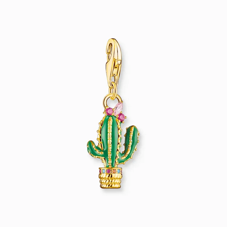Thomas Sabo Grön kaktus guldpläterad – 1928