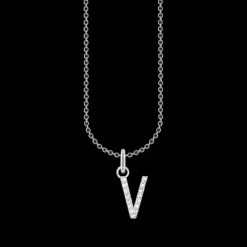 Thomas Sabo Halsband BOKSTAV V Silver KE2261-051-14