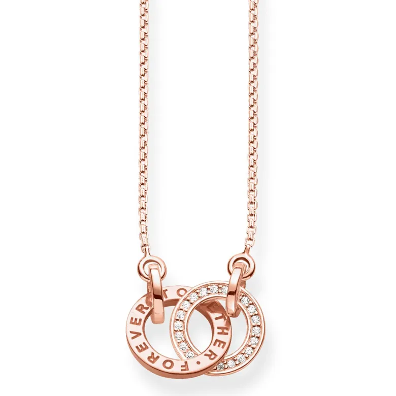 Thomas Sabo Halsband FOREVER TOGETHER Liten Rosé – KE1488-416-40 (MEGA KAMPANJ)