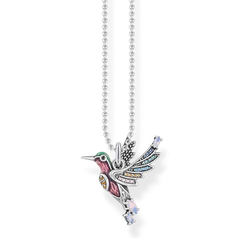 Thomas Sabo Halsband Färgglad Kolibri Silver – KE1969-340-7