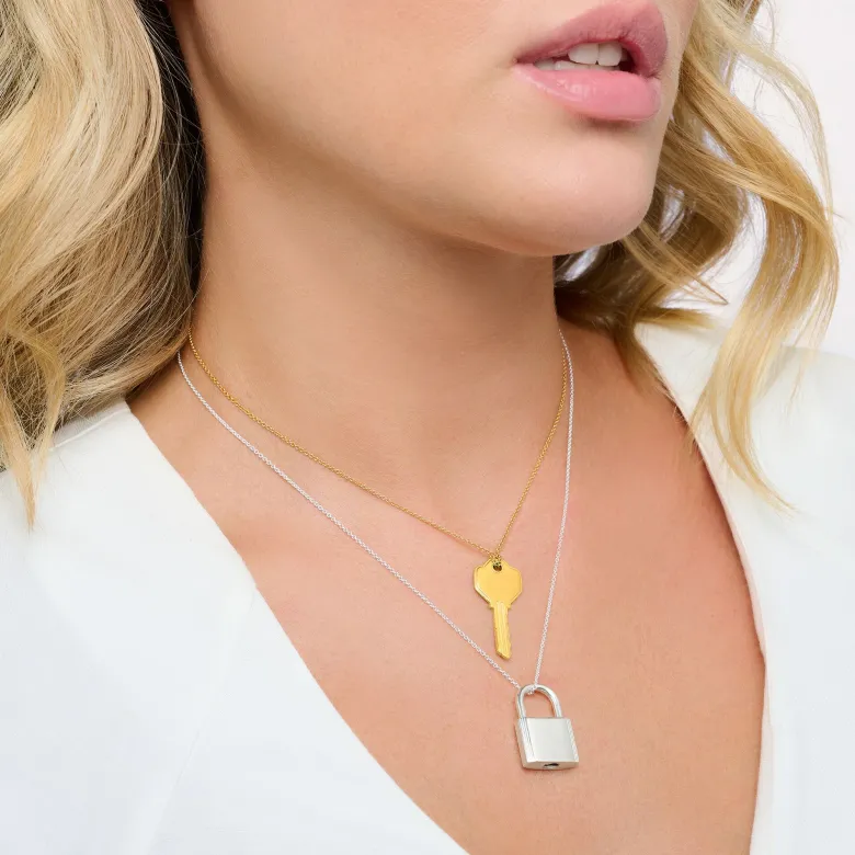 Thomas Sabo Halsband hänglås silver – KE2130-001-21