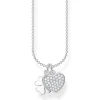 Thomas Sabo Halsband Klöverblad med Hjärta Pavé – KE2047-051-14