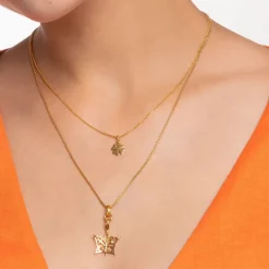 Thomas Sabo Halsband Klöverblad Guld – KE2037-413-39