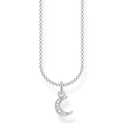 Thomas Sabo Halsband Måne Pavé Silver – KE2050-051-14