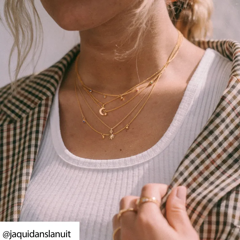 Thomas Sabo Halsband Måne Guld – KE2051-413-39