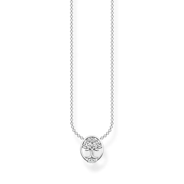 Thomas Sabo Halsband pärlor med vita stenar silver – KE2120-167-14