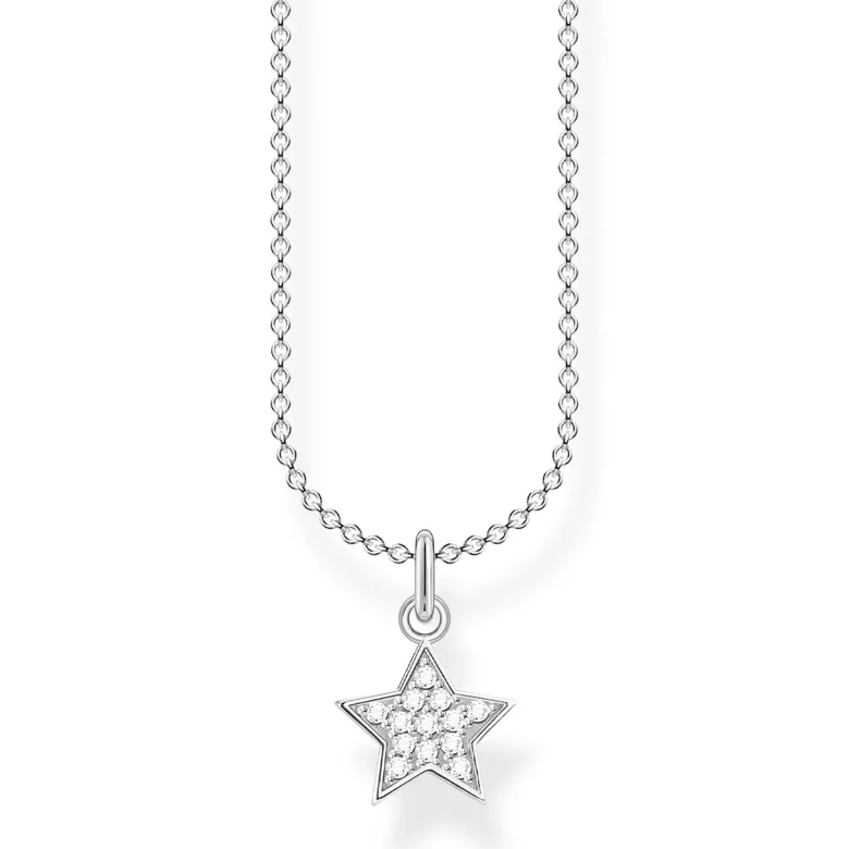 Thomas Sabo Halsband Stjärna Pavé Silver – KE2052-051-14