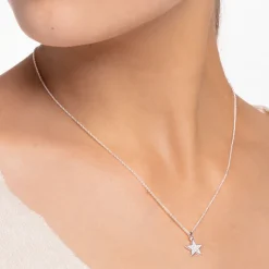Thomas Sabo Halsband Stjärna Pavé Silver – KE2052-051-14