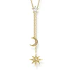 Thomas Sabo Halsband Stjärna & Måne Guld – KE1900-414-14