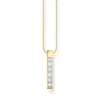 Thomas Sabo Halsband vita stenar pavé Guld- KE2113-414-14