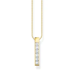 Thomas Sabo Halsband vita stenar pavé Guld- KE2113-414-14