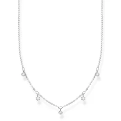 Thomas Sabo Halsband Vita Stenar Silver – KE2071-051-14