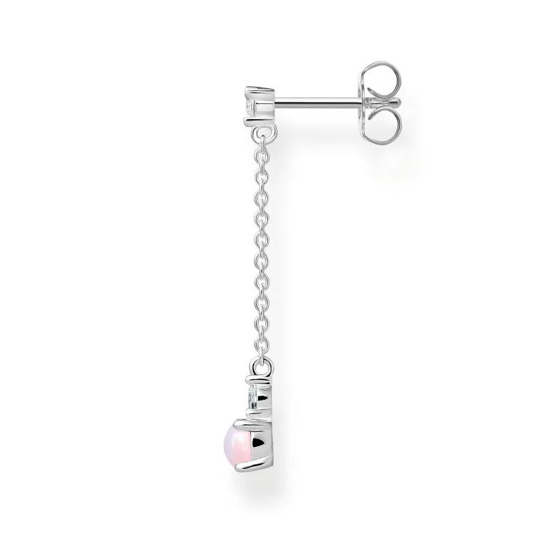 Thomas Sabo Individuellt Örhängen Opalfärgad Sten Rosa Skimrande Silver – H2180-166-7