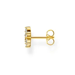 Thomas Sabo Individuellt Stiftörhängen Blomma Vit Stenar Guld – H2196-414-14