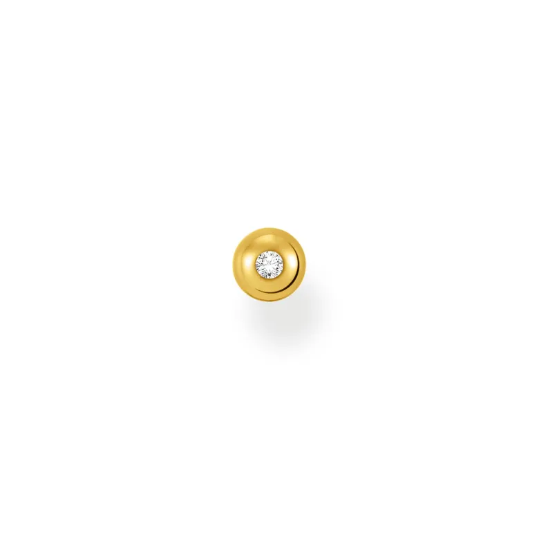 Thomas Sabo Individuellt Stiftörhängen Vit Sten Guld – H2130-414-14