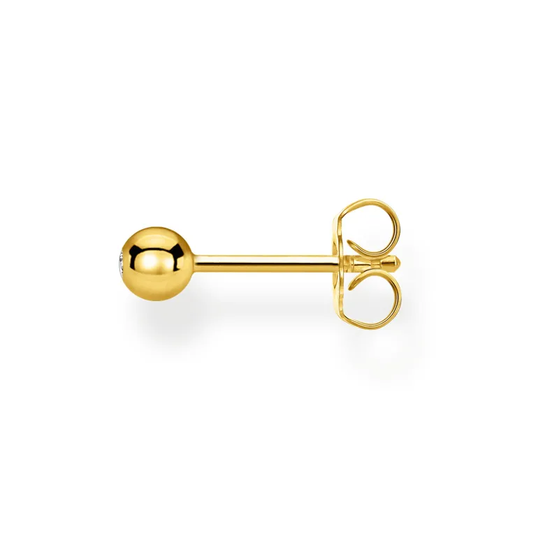 Thomas Sabo Individuellt Stiftörhängen Vit Sten Guld – H2130-414-14
