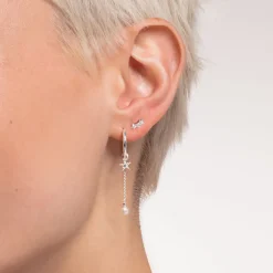 Thomas Sabo Individuellt Stiftörhängen Vita Stenar Silver – H2132-051-14