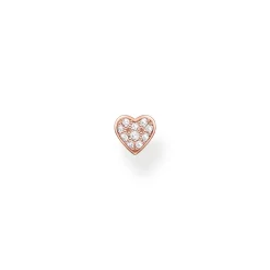 Thomas Sabo Individuellt Stiftörhängen Hjärta Med Pavé Roséguld- H2145-416-14 (MEGA KAMPANJ)