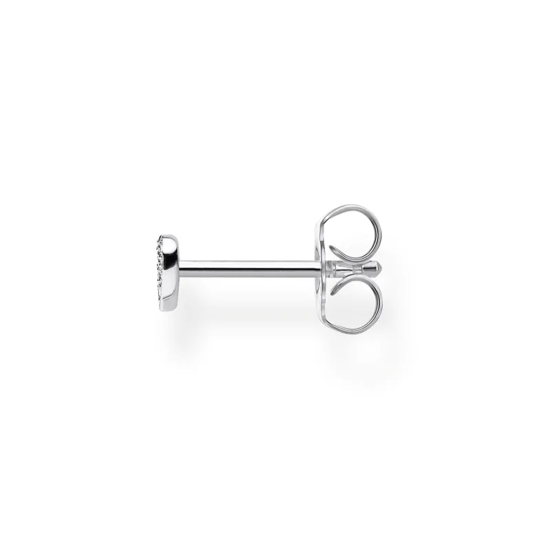 Thomas Sabo Individuellt Stiftörhängen Hjärta Med Pavé Silver- H2145-051-14