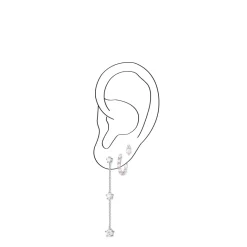 Thomas Sabo Individuellt Örhängen Vita Stenar Guld – H2150-414-14