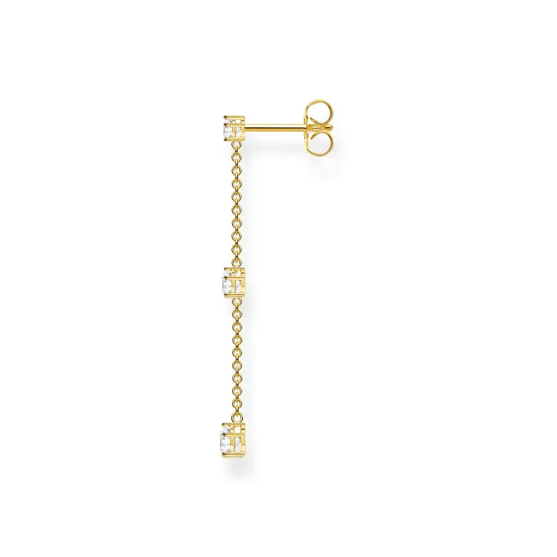 Thomas Sabo Individuellt Örhängen Vita Stenar Guld – H2150-414-14