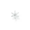 Thomas Sabo Individuellt Stiftörhängen Blomma Vit Stenar Silver – H2196-051-14