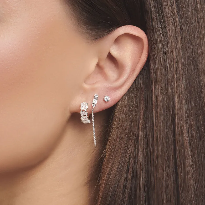 Thomas Sabo Individuellt Örhängen Vit Sten Silver – H2183-051-14