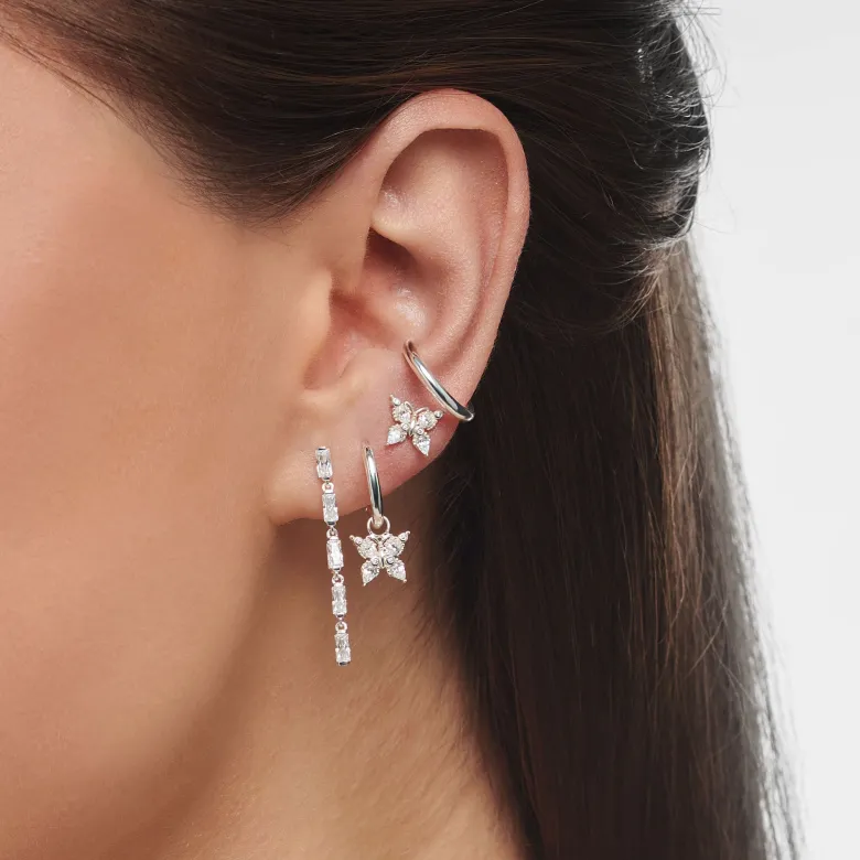 Thomas Sabo Individuellt Örhängen Vit Stenar Silver – H2184-051-14 (MEGA KAMPANJ)