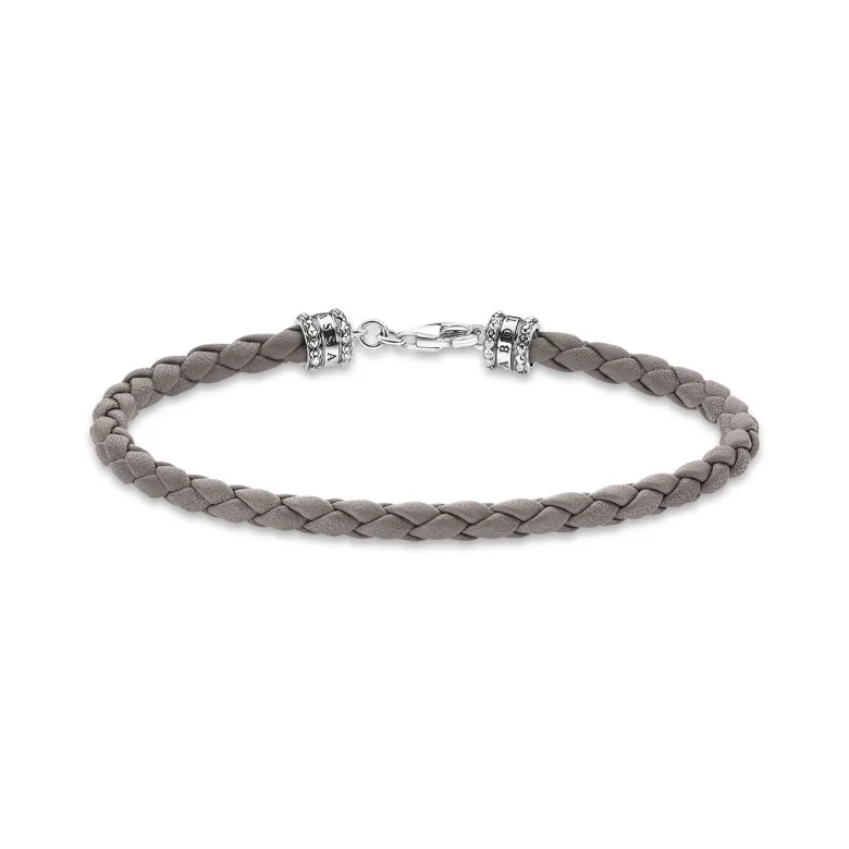 Thomas Sabo Läderarmband grå – A2011-682-5