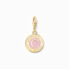 Thomas Sabo Ledamot Charm rosa Charmista Coin guldpläterad