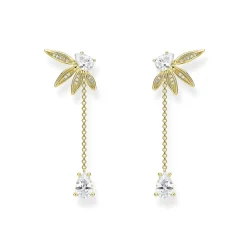 Thomas Sabo Örhängen Blad Och Kedje Stora Guld – H2105-414-14