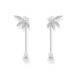 Thomas Sabo Örhängen Blad Och Kedje Stora Silver – H2105-051-14