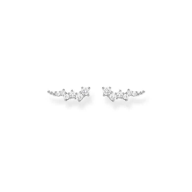 Thomas Sabo Örhängen Öronklättrare Vita Stenar Silver – H2157-051-14