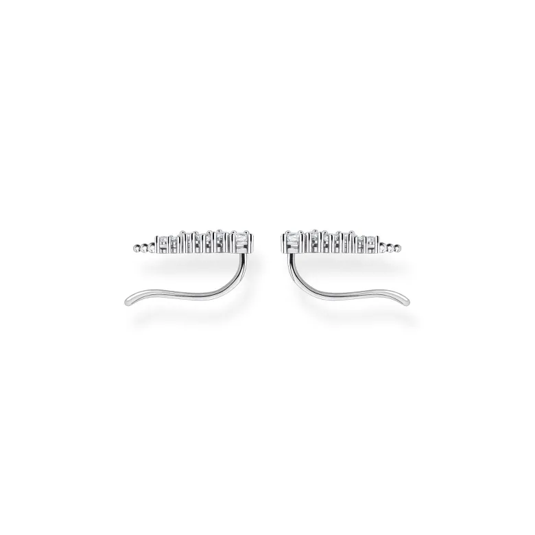 Thomas Sabo Örhängen Öronklättrare Vita Stenar Silver – H2157-051-14