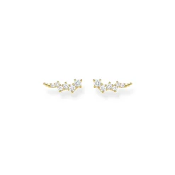 Thomas Sabo Örhängen Öronklättrare Vita Stenar Guld – H2157-414-14