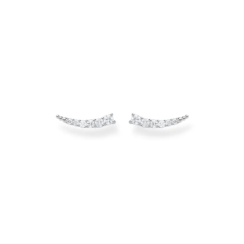 Thomas Sabo Örhängen Öronklättrare Vita Stenar Silver – H2158-051-14