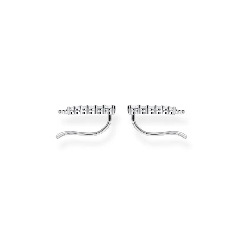 Thomas Sabo Örhängen Öronklättrare Vita Stenar Silver – H2158-051-14
